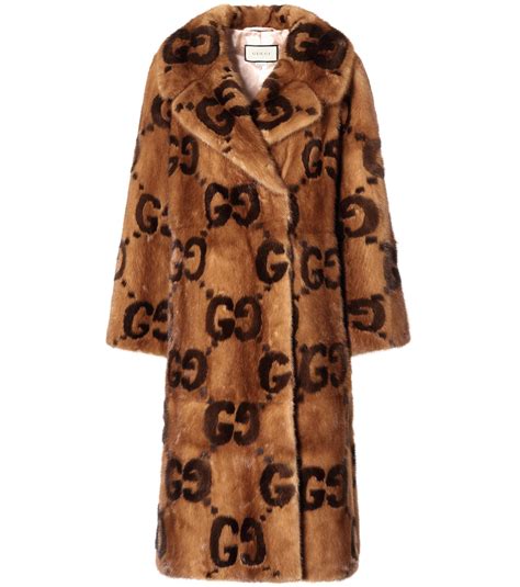 gucci fur coat women's.